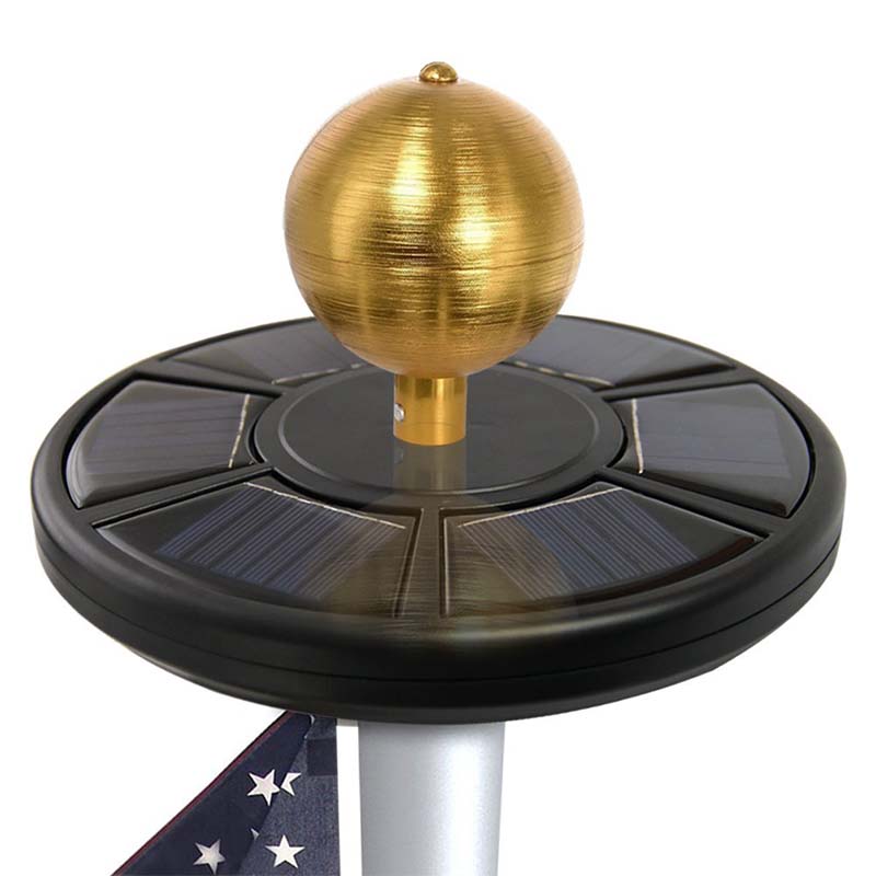 26 LED Outdoor Waterproof Solar Power Flag Pole Light