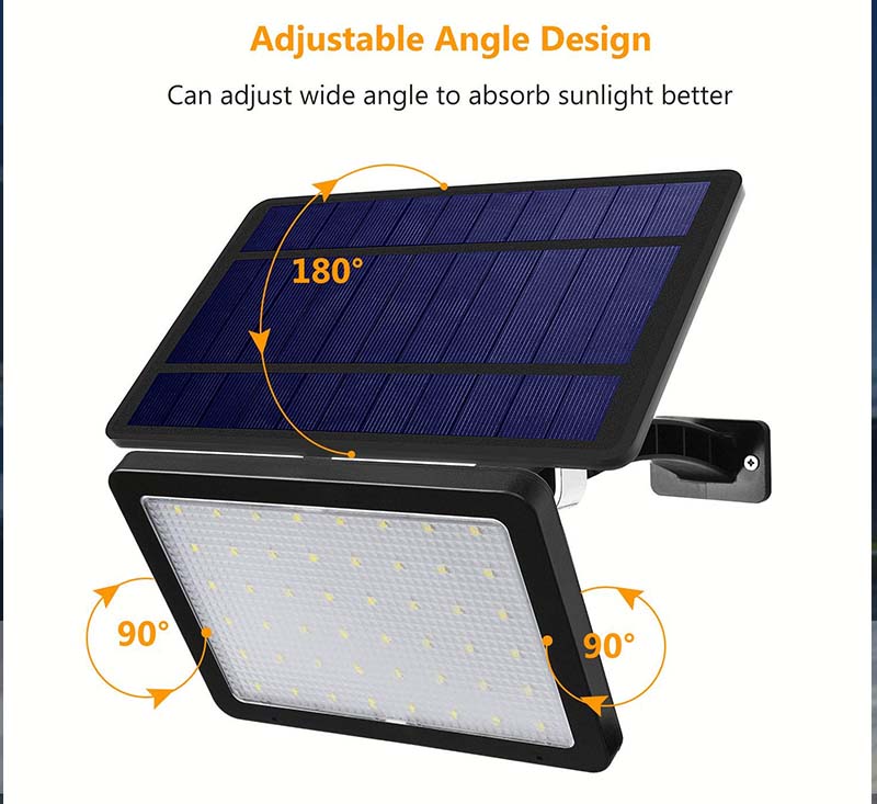 High Brightness IP 65 Waterproof 48 LED Outdoor Solar Night Light