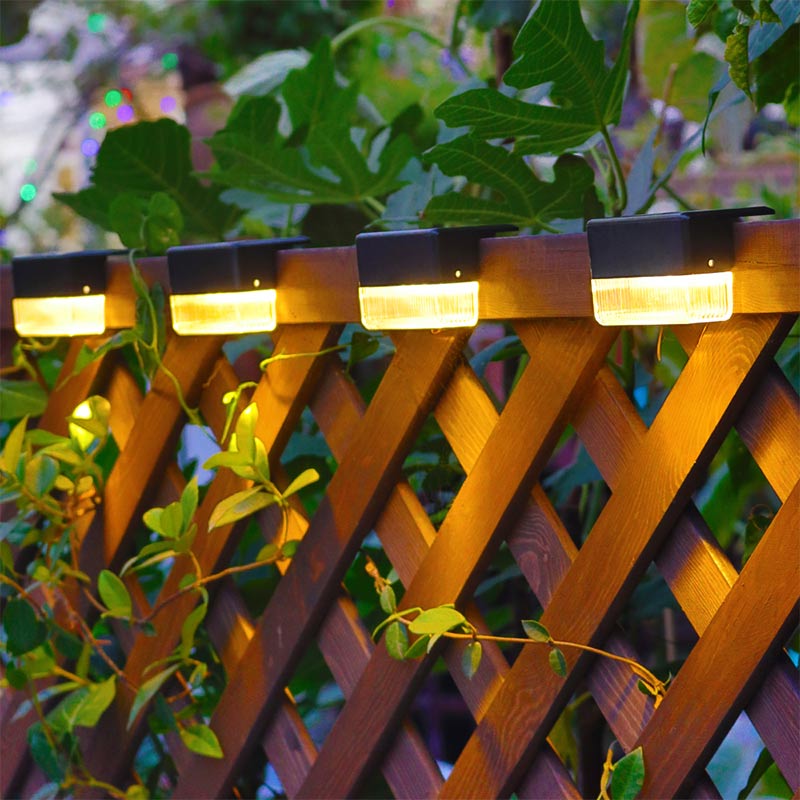 Outside Wireless RGB 3 LED Solar Deck Fence Lights