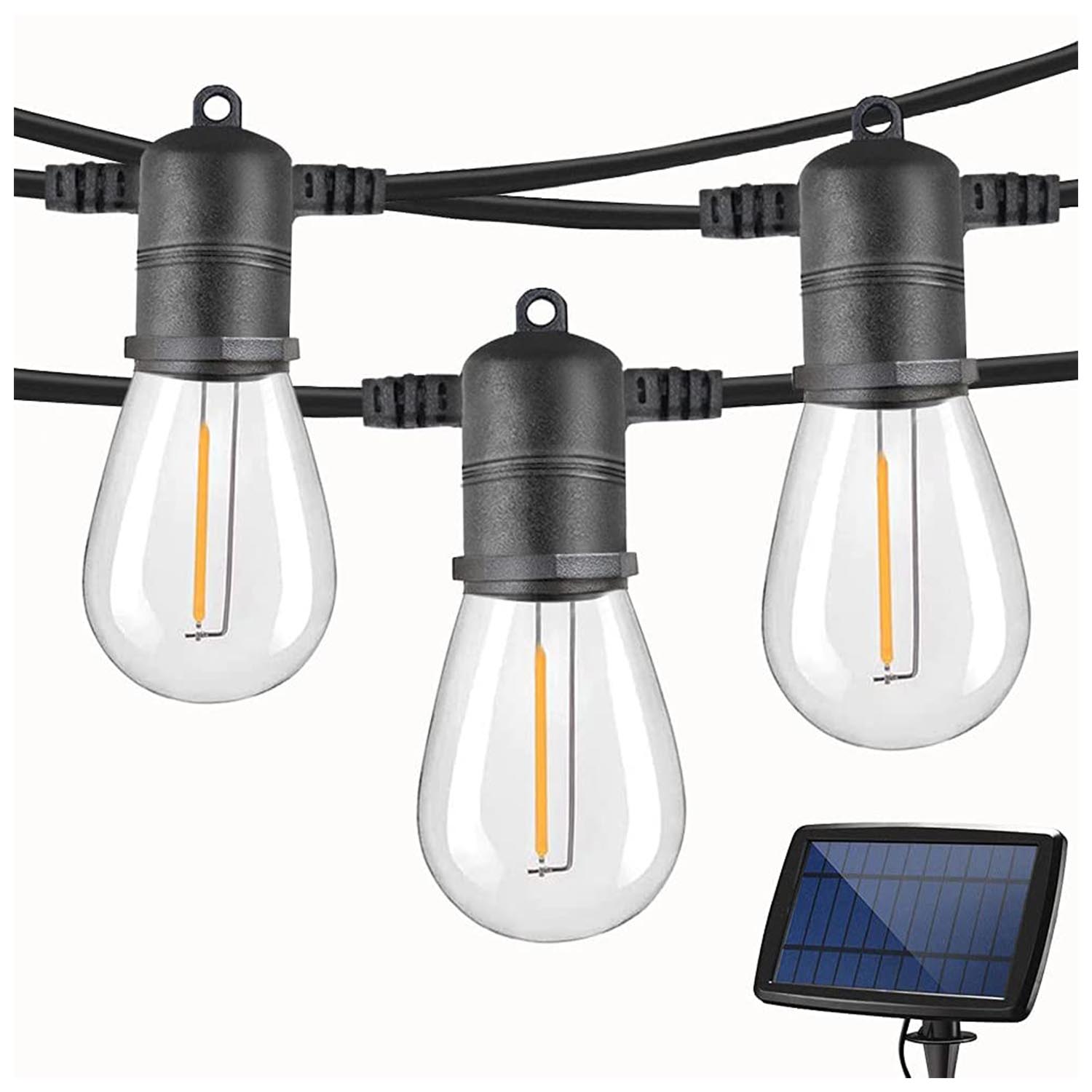 Shatterproof S14 Bulbs Holiday Party Solar String Lights