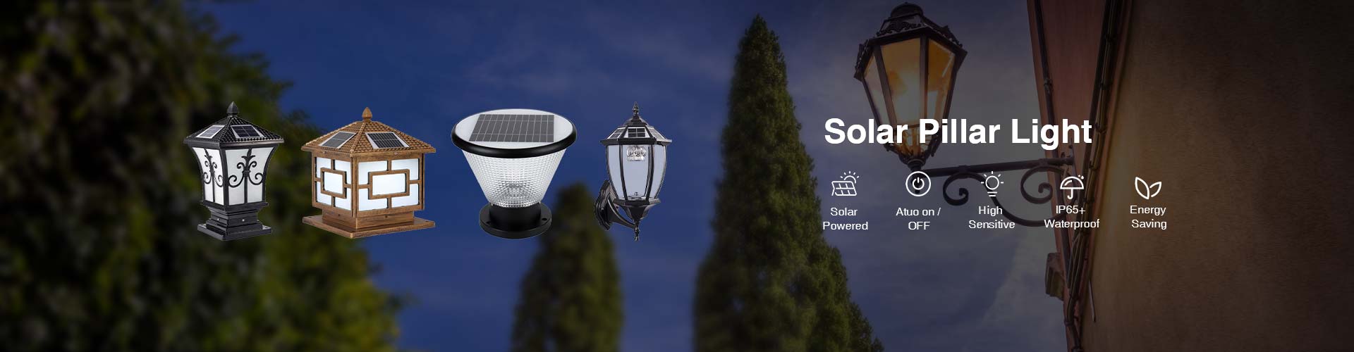 Solar Pillar Lights