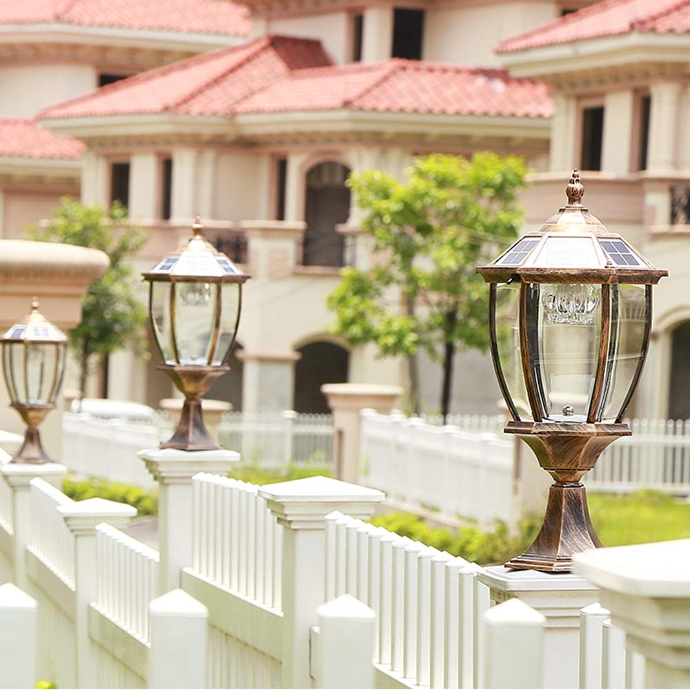 Outdoor Waterproof Solar Power Post Column Lights