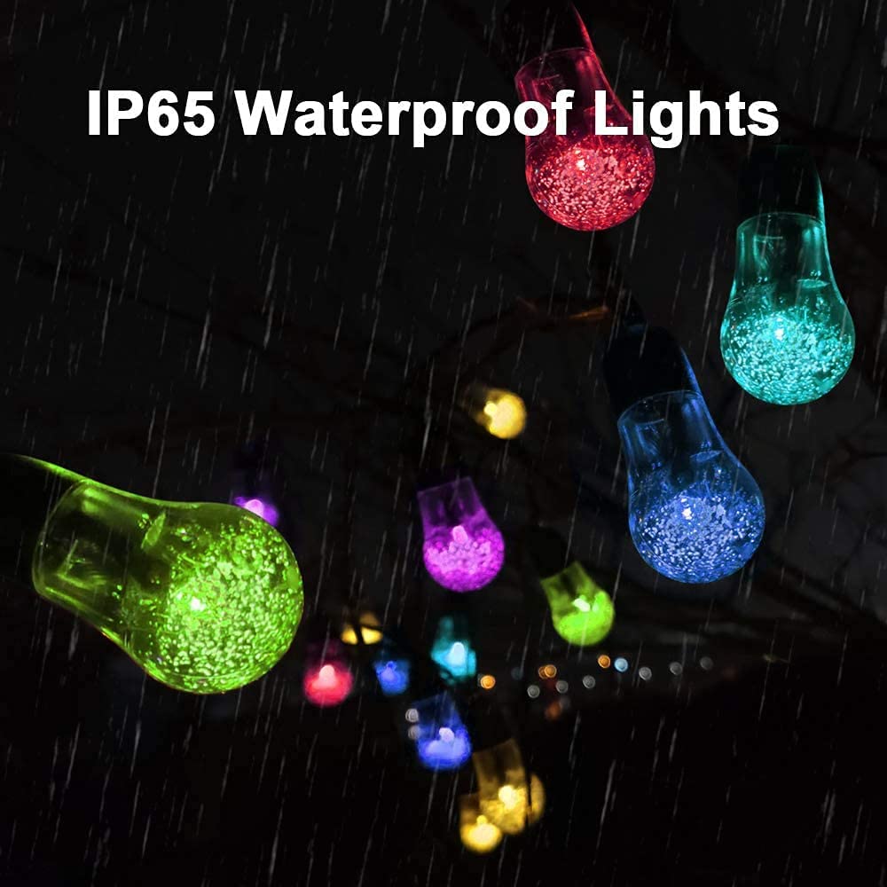 Outdoor Colorful Holiday Lighting Waterproof Solar Crystal String Light