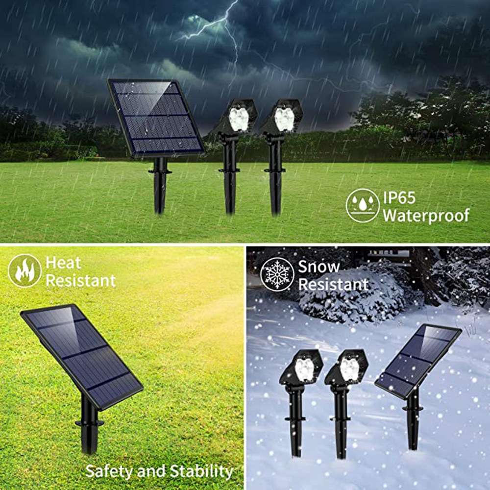 Waterproof Outdoor Garden Landscape Lights 26 Led Solar Power Lawn Pathway Lighting