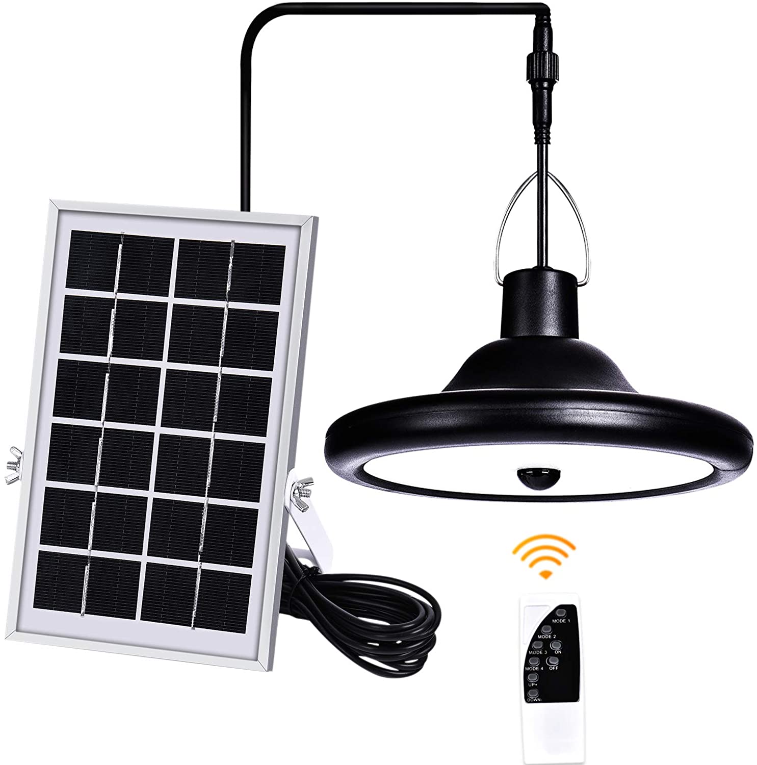 Indoor Outdoor LED Hanging Lamp Solar Motion Sensor Ceiling Shed Light Factory