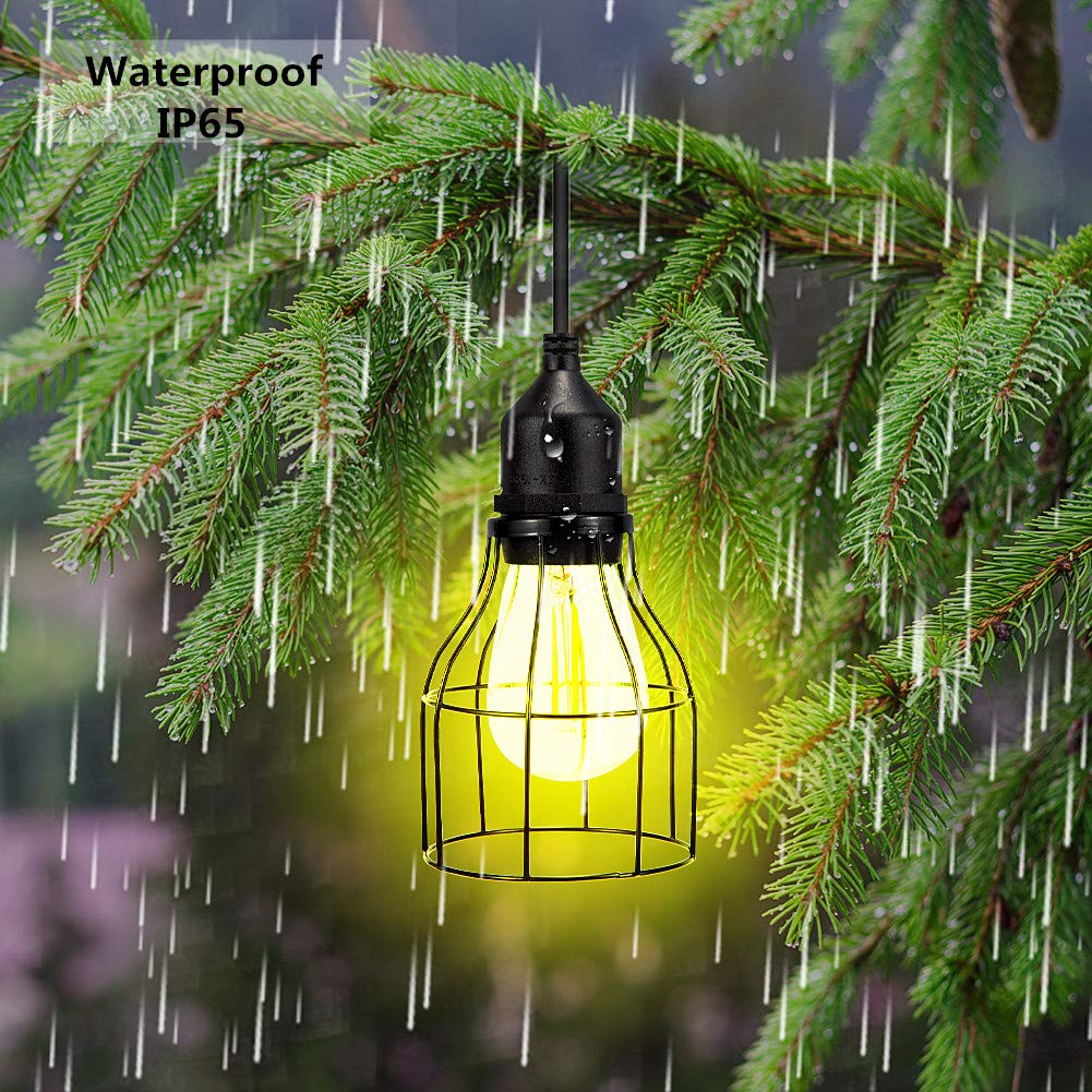 Outdoor Indoor Bulbs Hanging Chandelier Shed Garden Patio Umbrella Solar Light Waterproof Factory