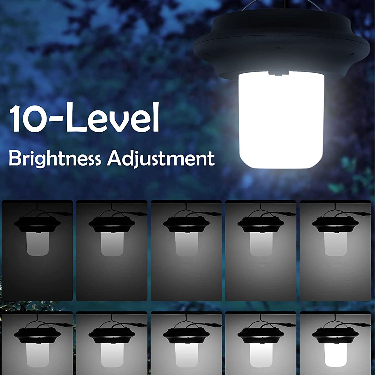 Solar Powered Pendant Light Outdoor LED Shed Hanging Lights with Remote Control Manufacturer