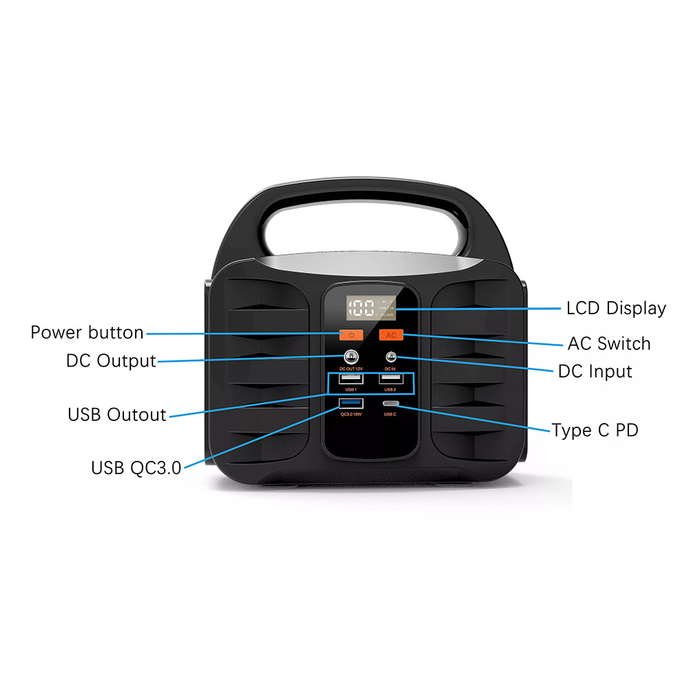 Customized 100W/155Wh Portable Power Station Mini Emergency Power Supply Generator