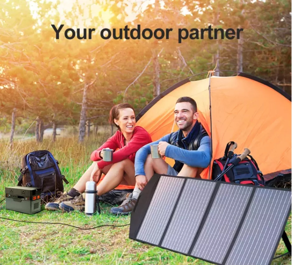 Portable Solar Panel for Power Station 120W Foldable Solar Charger for Phone Tablet Camping Outdoors RV